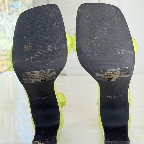 Abound Ryleigh Braided Square-Toe Sandals in Green Pear - Picture 7 of 7